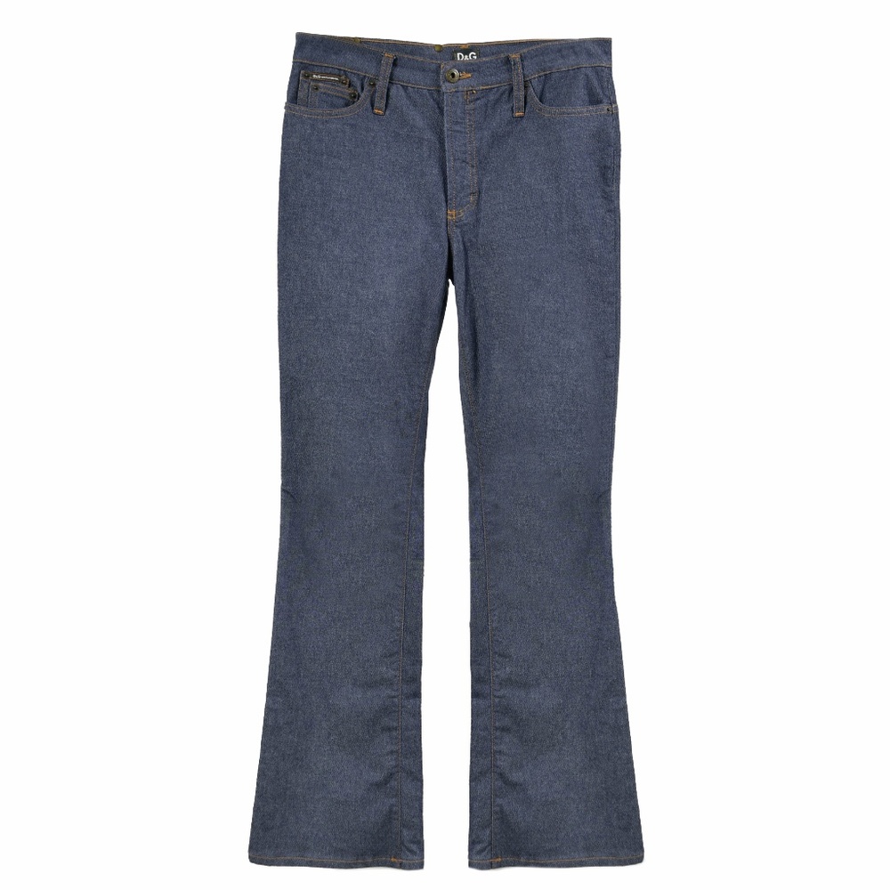 DOLCE & GABBANA Flared Twill Jeans Made in Italy